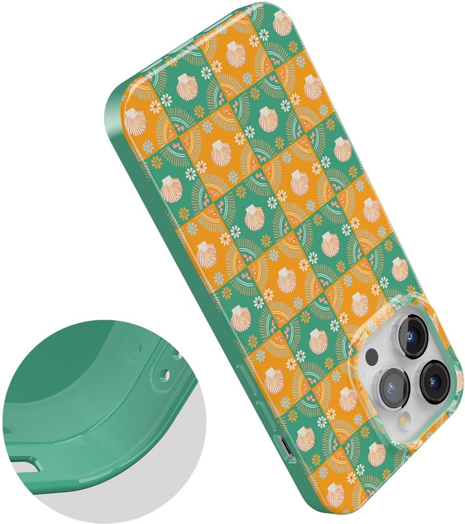 Casely iPhone 13 Pro Case | Fit Check | Neutral Checkerboard | Compatible with MagSafe | Classic Ultra Slim Design