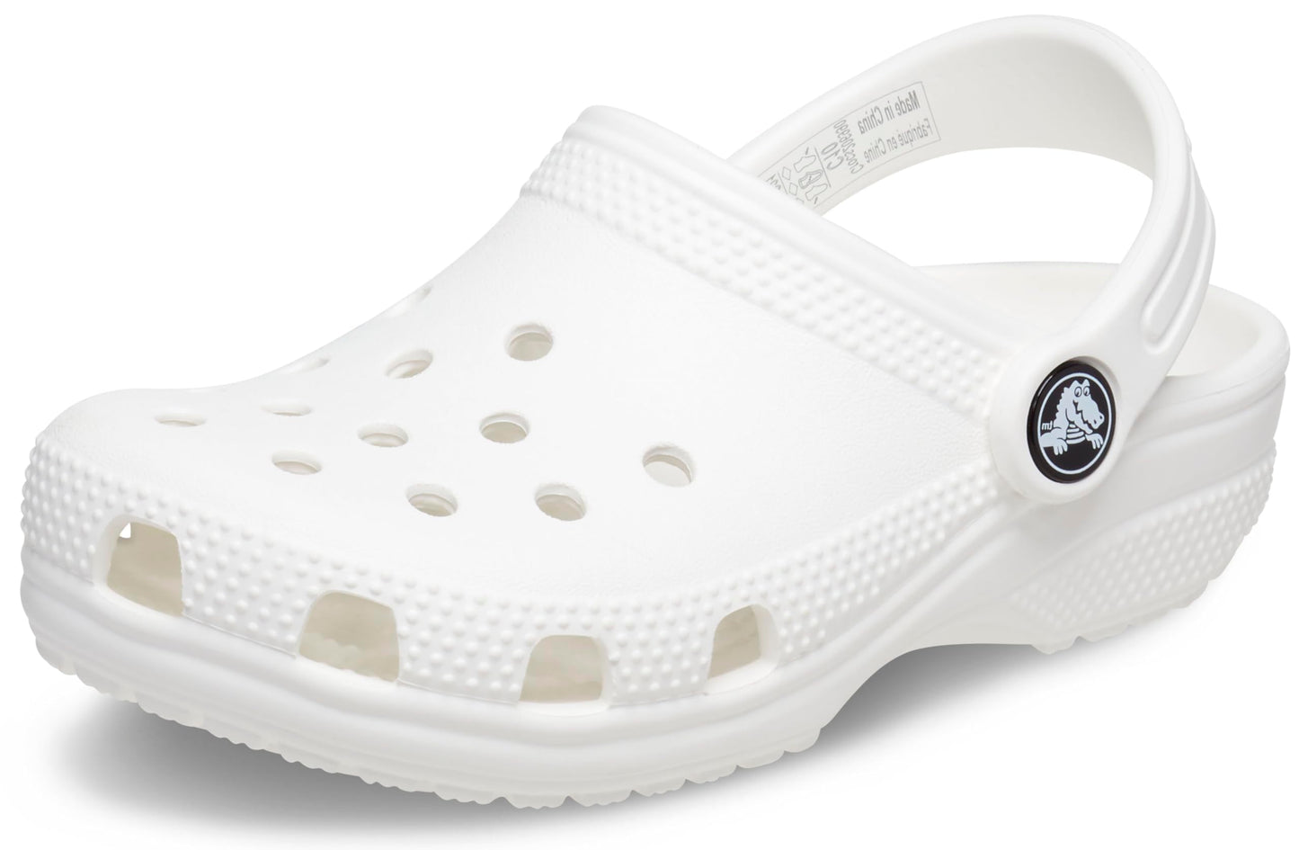 Crocs Unisex Kids Classic Clog T Clog, White, 8 UK Child