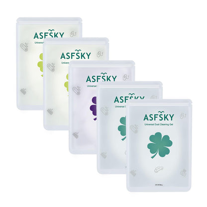 ASFSKY Car Cleaning Gel for Car Detailing Car Cleaning Putty for Interior Cleaner for Car Vents Car Cleaning Gel Pack 450g（5 Pack）