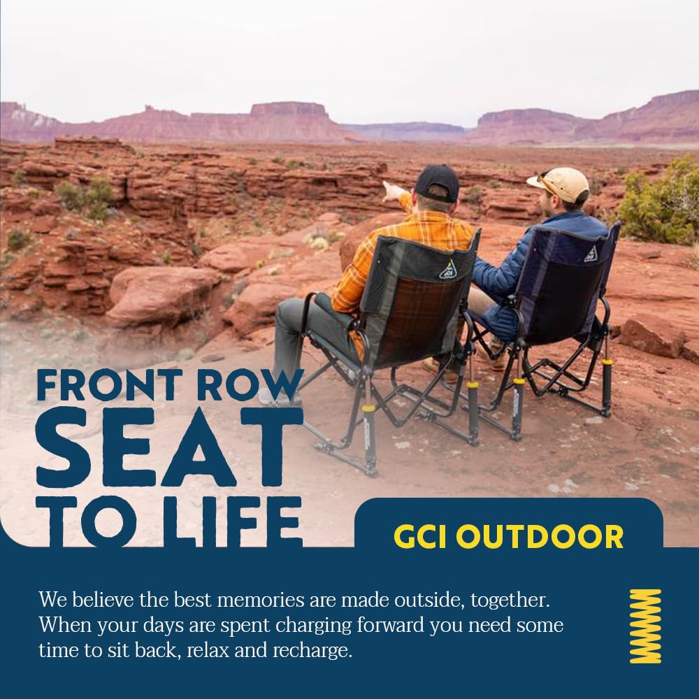 GCI Outdoor Stowaway Rocker - Navy Topo