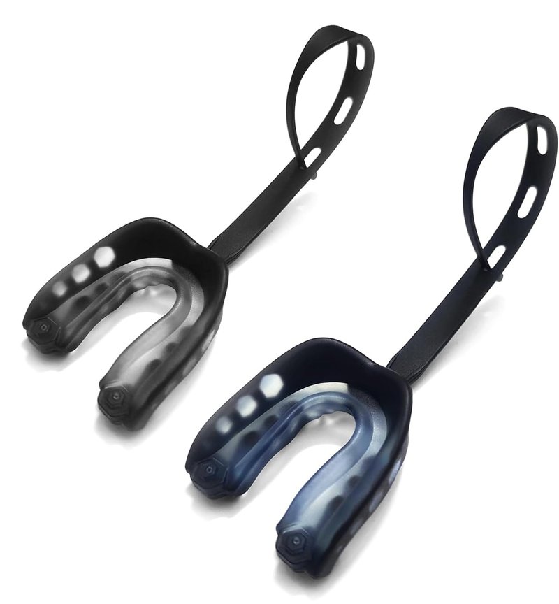 KLASHE Kids Sports Mouthguard Football Mouth Guard, 2 Pack with Case and Strap Mouth Guard Football, 1.7 x 1.96 inches, for Boxing, Basketball, Hockey, Ages 4-7