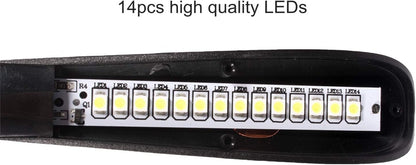 Dimmable USB Lamp, Flexible Keyboard Light, Mini USB Light for Laptop (14-LED-Bead, 3-Level Adjustable Brightness, On/Off Touch Switch, Black)