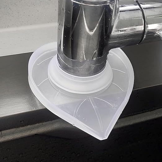 Silicone Faucet Mat Kitchen Tap Sink Countertop Protector Clear Compact Splash