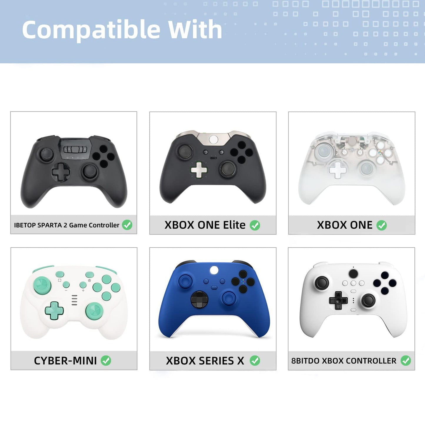 GeekShare Cute Xbox One Controller Thumb Grips, Soft Silicone Thumbsticks Cover Caps Set Compatible with Xbox One Controller, 2 Pair / 4 Pcs - Pink Skull