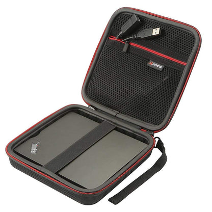 RLSOCO External CD DVD Burner Writer Player Carrying Case for Verbatim Blu-Ray DVD-Drive 43888/43890/43889 External Slimline/Hitachi-LG GP60/BP55/ASUS/HP/Apple SuperDrive External DVD Drive(Case Only)