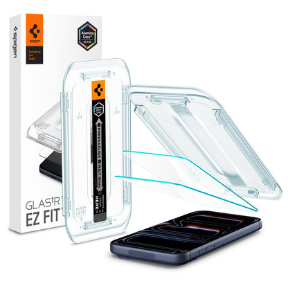 Spigen Glas.tR EZ Fit Tempered Glass Screen Protector for iPhone 17 Pro / 17, iPhone 16 Pro - 2 Pack