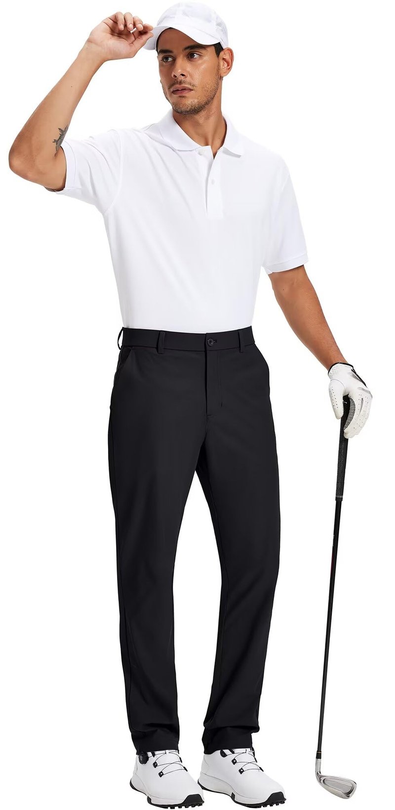 Tyhengta Men's Golf Pants 30"/32"/34" Lightweight Comfy Stretch Work Dress Pants
