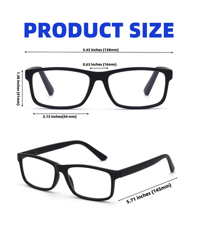 FoxMook 1-Pack Blue Light Blocking Glasses Computer Phone Screen Readers Anti Eye Strain/UV/Glare Gaming Glasses, Tortoise 0.0 x