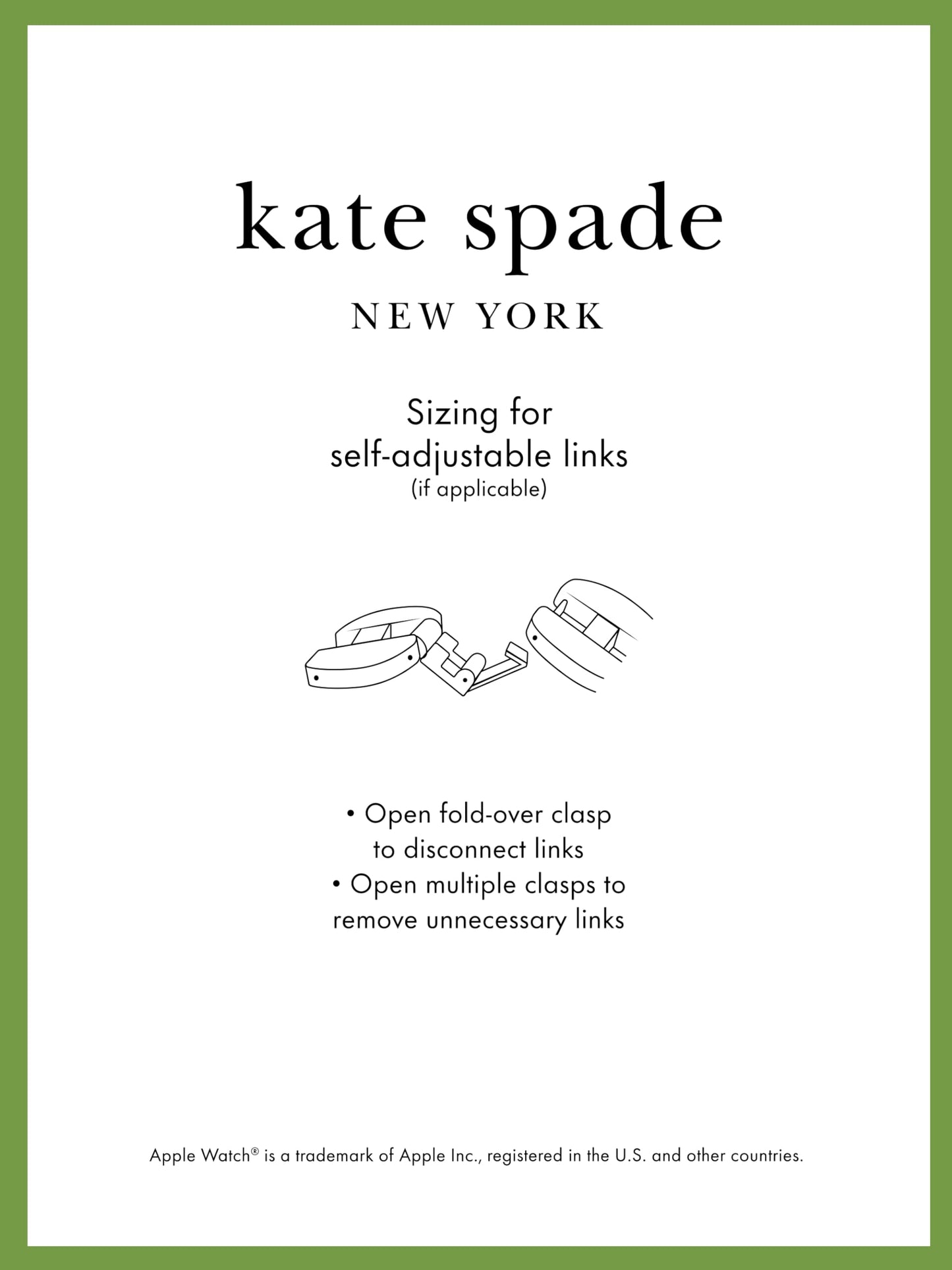 Kate Spade New York Women's Gold-tone Scallop Stainless Steel Bracelet Band for Apple Watch®, 38/40/41mm (Model: KSS0143)