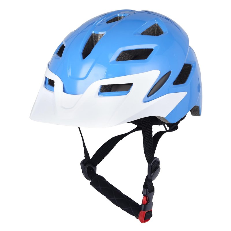 Kids Bike Helmet, Adjustable Toddler Youth Helmet with Detachable Visor & LED Light for 3-5/5-8/8-12 Years Boys Girls, Multi-Sport Helmet for Bicycle Cycling Scooter Skating