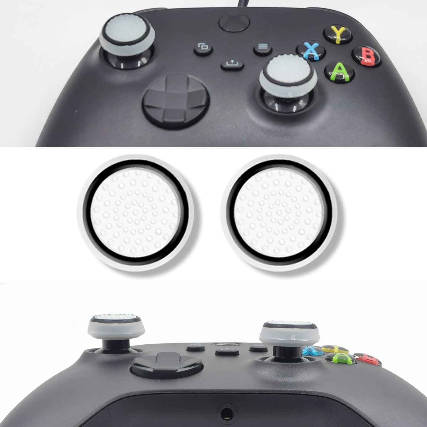 ShiMa Owl Thumb Grip Controller Gamepad Raised Antislip Thumb Stick Grips Thumbsticks Joystick Cap for PS5/4,for Xbox one/360/SX/SS,for Switch Pro Controller Precision Rings