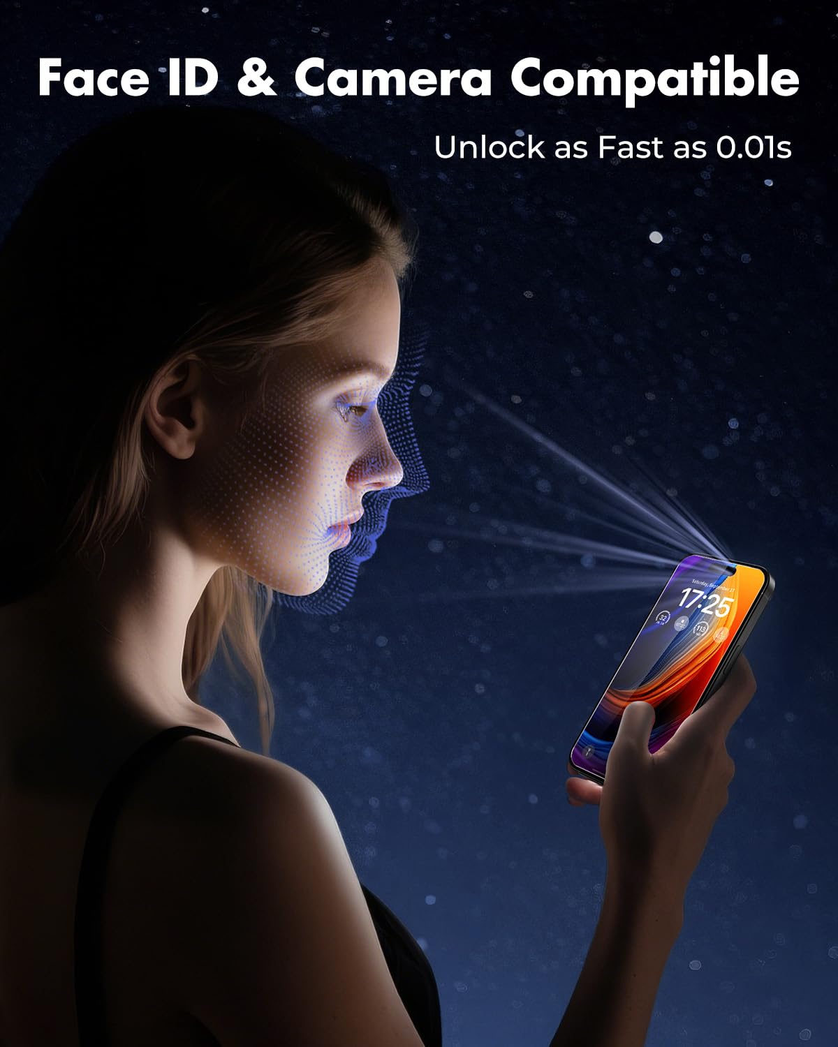 UNBREAKcable 2-Pack Screen Protector for iPhone 16e/13/13 Pro/14, Double Shatterproof Tempered Glass [Easy Installation] [9H Hardness] [99.99% HD] [Case Friendly] for Apple 13 Pro/13/14/16e 6.1 inch