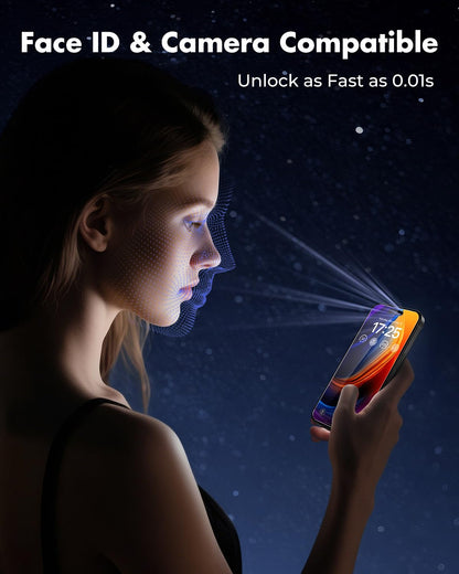 UNBREAKcable 2-Pack Screen Protector for iPhone 16e/13/13 Pro/14, Double Shatterproof Tempered Glass [Easy Installation] [9H Hardness] [99.99% HD] [Case Friendly] for Apple 13 Pro/13/14/16e 6.1 inch