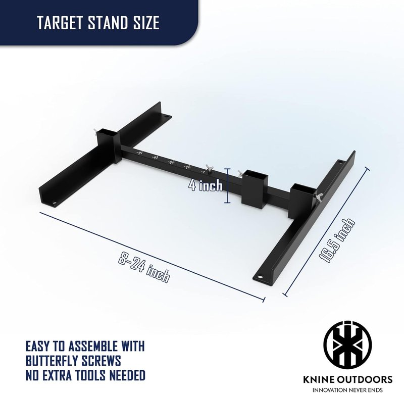 2 Pack Shooting Target Stands - Durable Adjustable Base for 23x35 Inch Paper Targets | Outdoor Use