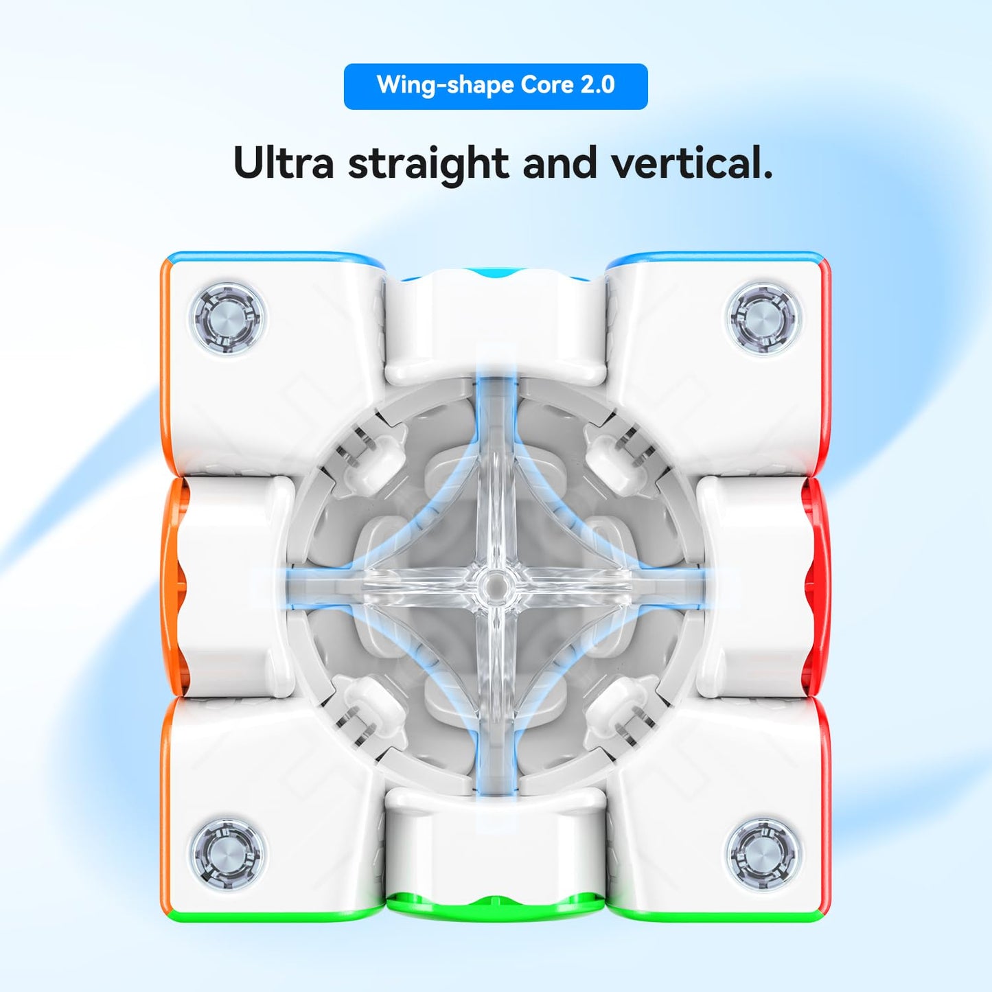 GAN356 M E Magnetic Speed Cube, 3x3 Magic Cube Professional Fast Smooth Turning with Turbo Magnet Capsule 2.0 and GES Pro+ for Kids & Adults(Frosted Coated)