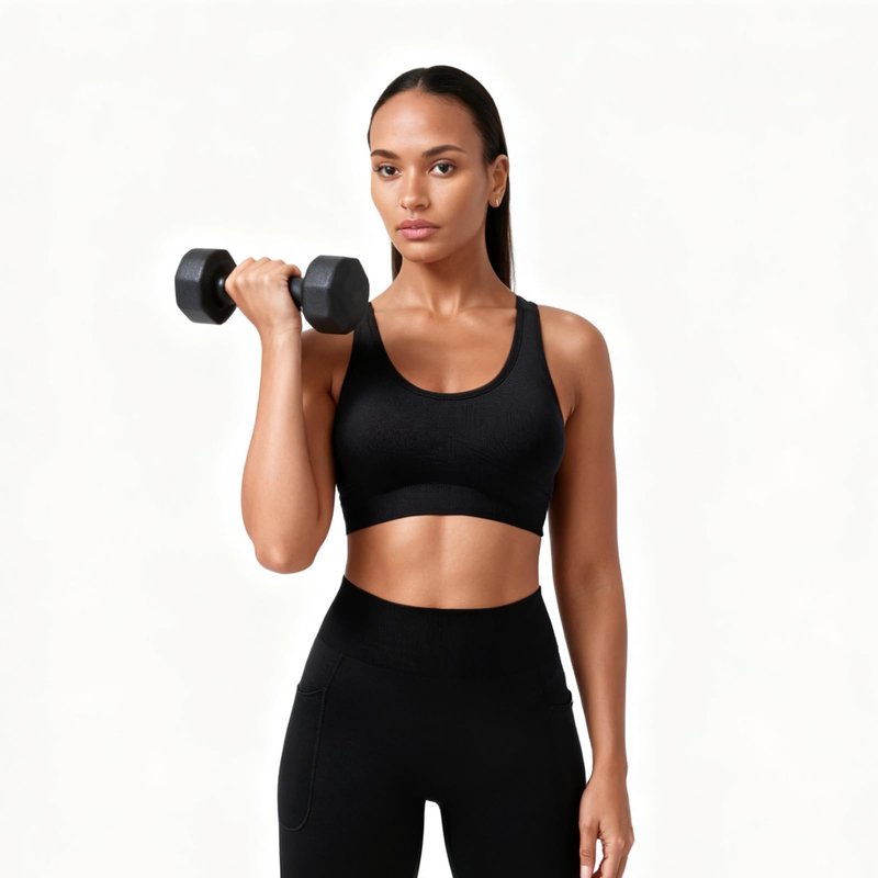 SPORME RUNNING Sports Bras for Women Pack Racerback High Support Bras with Adjustable Straps-Padded Seamless Yoga Bra