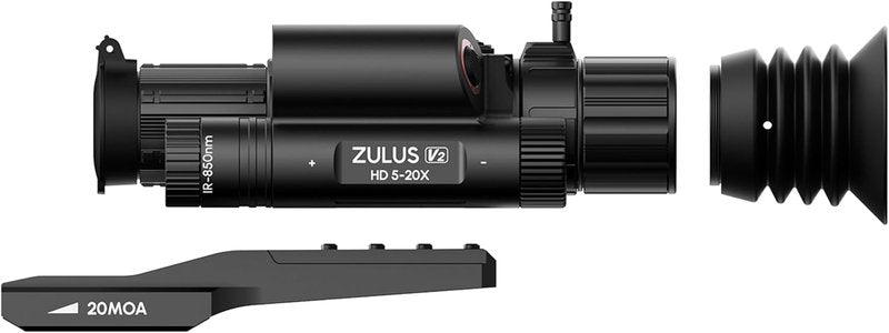 DNT Optics Zulus HD V2 Digital Day/Night Vision Scope - Infrared & Laser Rangefinder, Ballistic Calculator