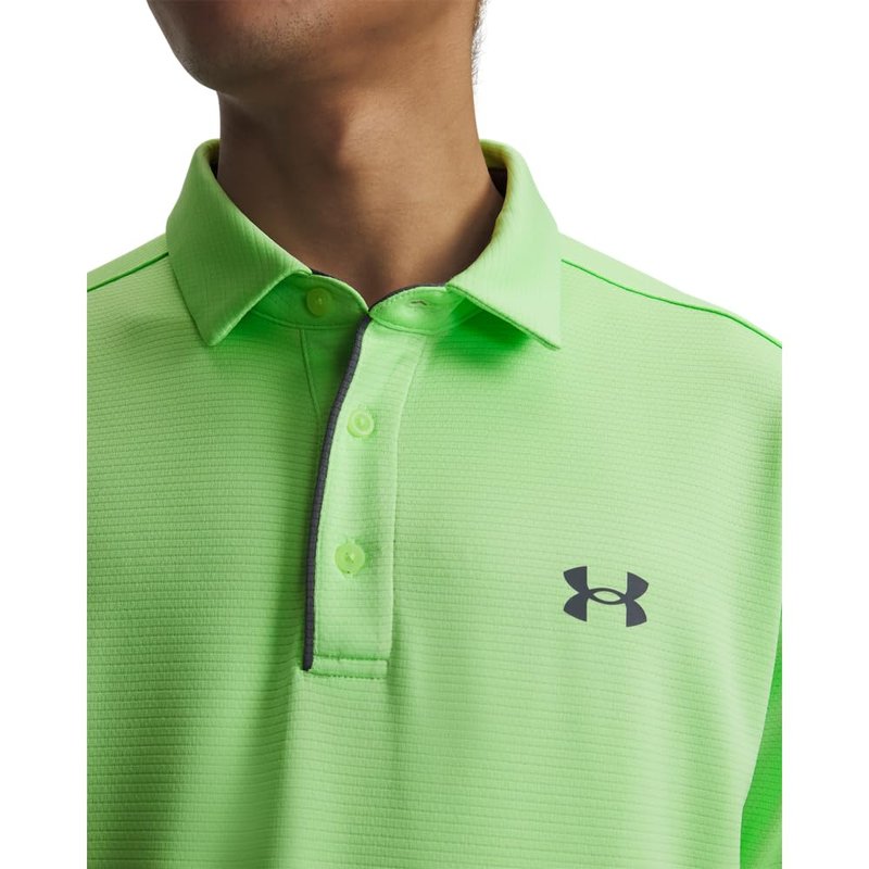 Under Armour Men's Tech Golf Polo, (715) Lumos Lime / / Pitch Gray, X-Large Tall