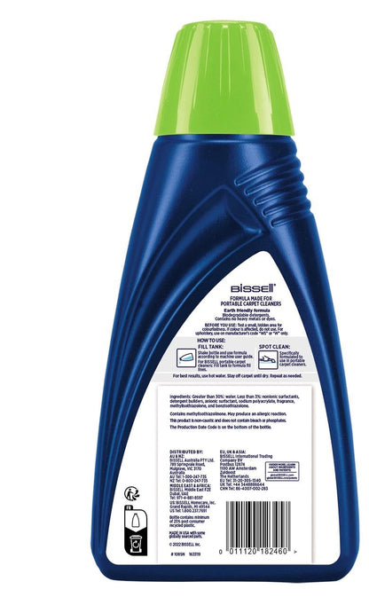 BISSELL Pet Stain & Odour Formula, Carpet Cleaner Solution for Use in Compact Carpet Cleaners, Stain Remover, Rug Cleaner Removes Stains and Neutralized Pet Odours, Pet Carpet Cleaner, 1L, 1085N