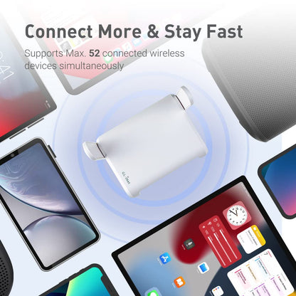 GL.iNet GL-SFT1200 (Opal) Portable Wifi Router for Travel, Wireless Access Point, Pocket Wifi 5 Abroad, Secure Vpn Router, Mobile Wireless Routers for Modem, Mini Routers for Hotel, Plane, Openwrt