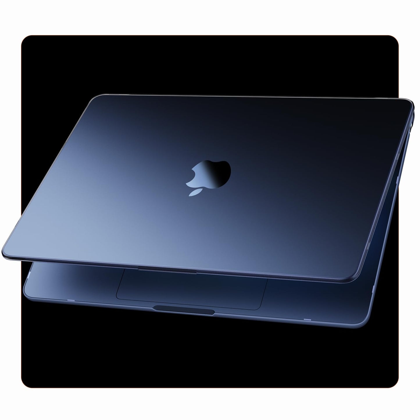 Compatible for MacBook Air 15 inch Case M4 2025 2024 2023 M3 M2 [100% Match Official Color] [Ultra Thin Armor] Protective Hard Shell Matte Cover for Laptop A3241 A3114 A2941 - Midnight Clear