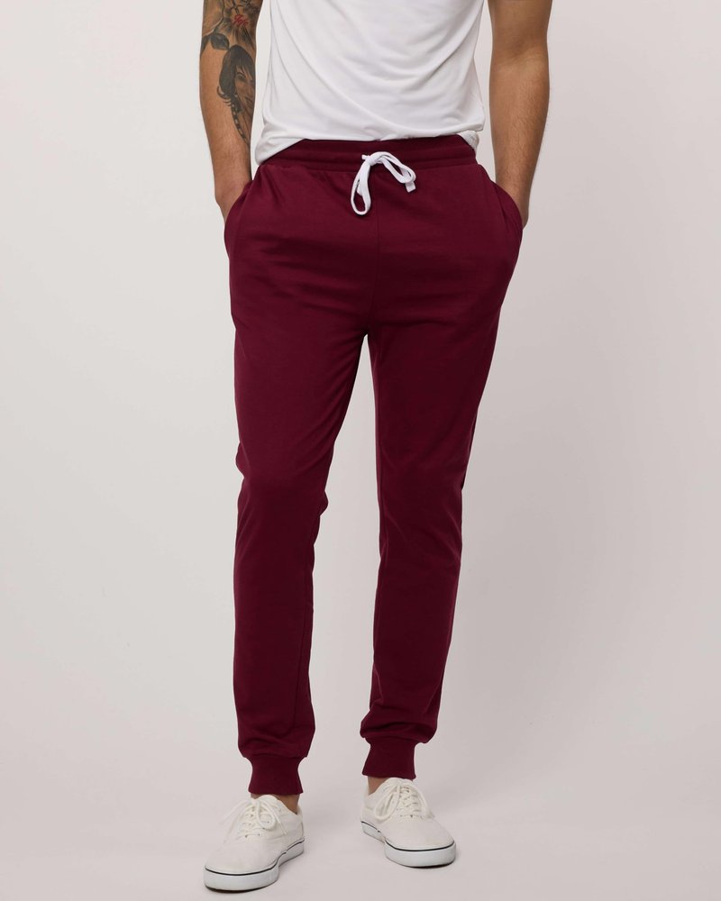 Real Essentials 3 Pack: Men's French Terry Cotton Jogger - Athletic Casual Sweatpants with Pockets - Set 2, L