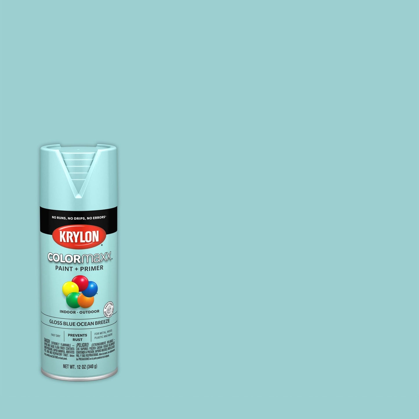 Krylon ColorMaxx 12 Oz. Gloss Spray Paint, Blue Ocean Breeze - 1 Each