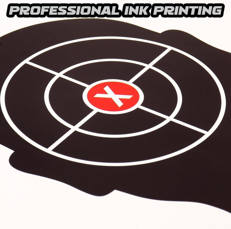 Highwild Shooting Range Silhouette Paper Target - 17x25 Inch | Ideal for Handguns, Rifles, Airguns, BB Guns