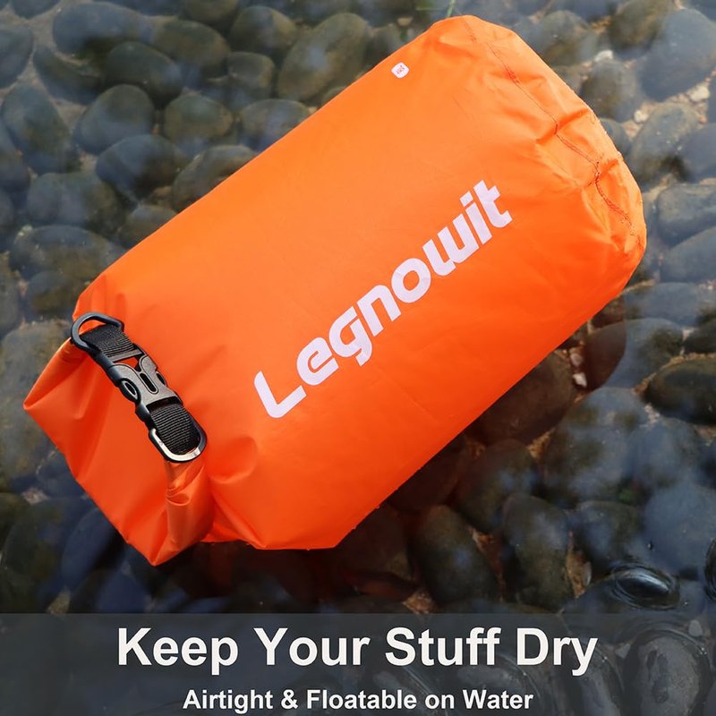 Legnowit Dry Bag, 3 Pack/5 Pack Waterproof Lightweight Small & Large Dry Sacks for Outdoor Camping, Backpacking, Kayaking, Boating, Travel and More