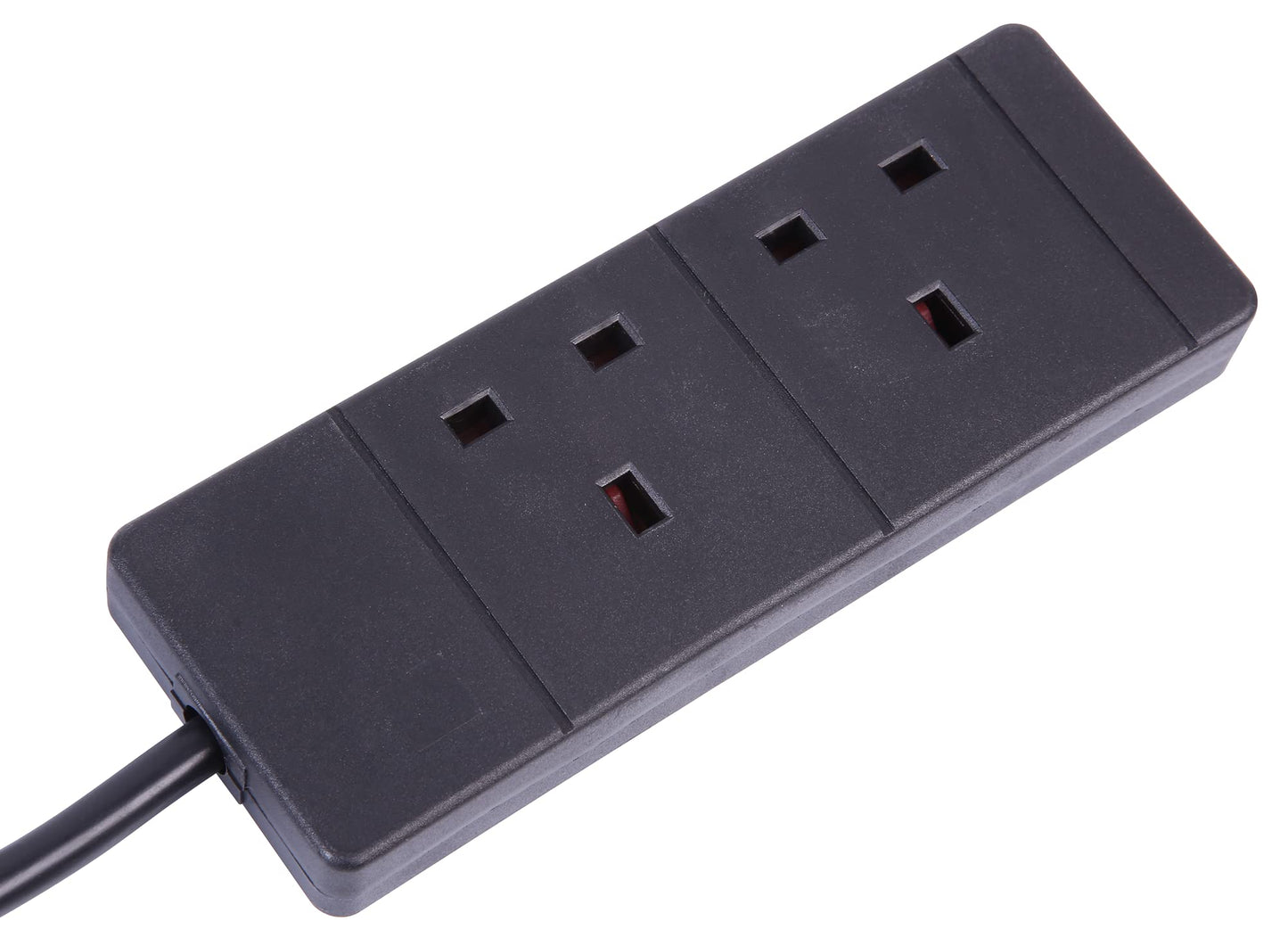 PRO ELEC 2 gang 5m black extension lead