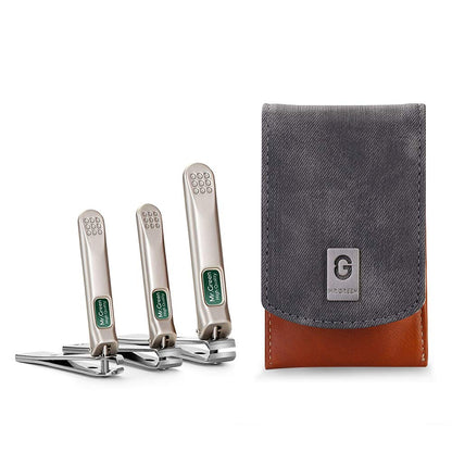 MR.GREEN Nail Clipper 4Pcs Set, Stainless Steel Manicure Pedicure Set, Medical Grade Grooming Kit with Travel Case Gift Box for Man & Woman