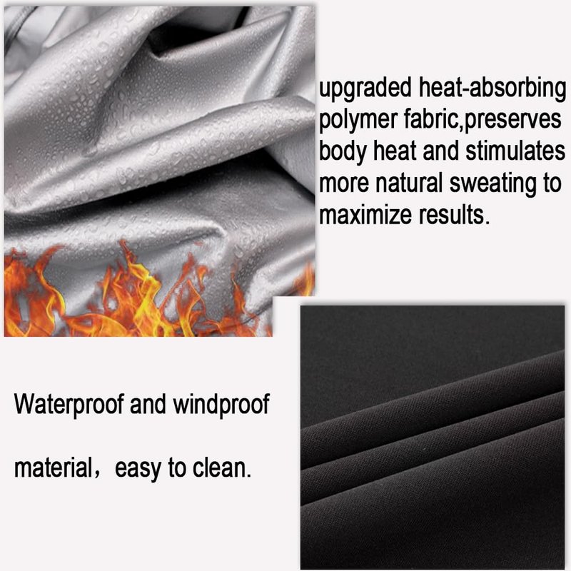 NINGMI Sauna Suit for Women Sweat Jackets Long Sleeve Shirt Weight Loss Workout Zipper Gym Exercise Body Shaper
