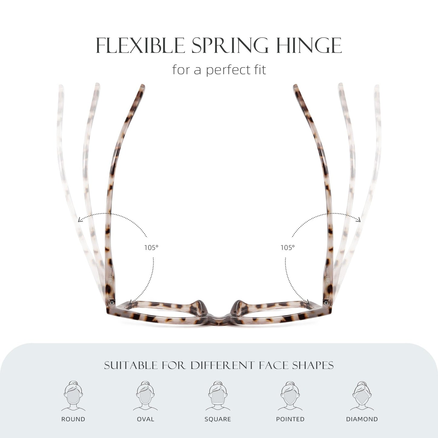 AIMISUV Reading Glasses for Women Men - Blue Light Blocking Magnifying Readers,Oprah Square Anti-Glare Computer Eyeglasses(3Pack,3.0X)