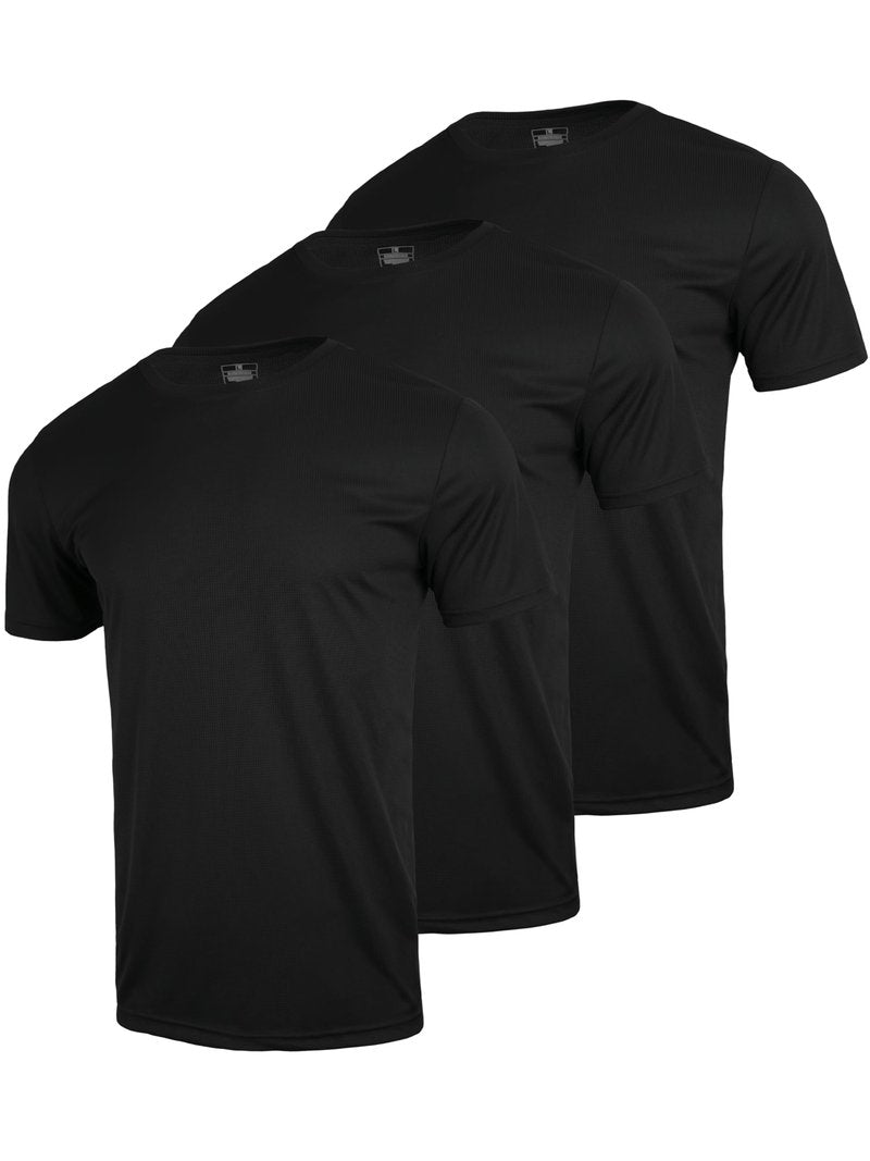 CuterzClub Dry Fit Tshirts Shirts for Men 3 Pack Workout Gym Summer Quick Work Athletic Tee Running Moisture Wicking Fitted Short Sleeve Hiking Performance Elastic Lightweight (Multipack 5, XL)