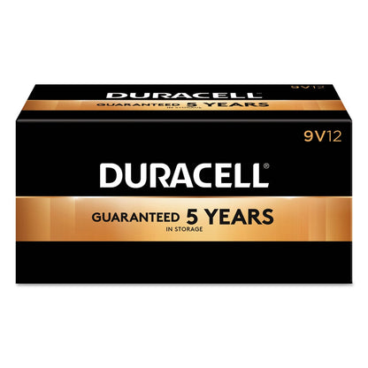 Duracell - CopperTop 9V Alkaline Batteries - long lasting, all-purpose 9 Volt battery for household and business - Pack of 12