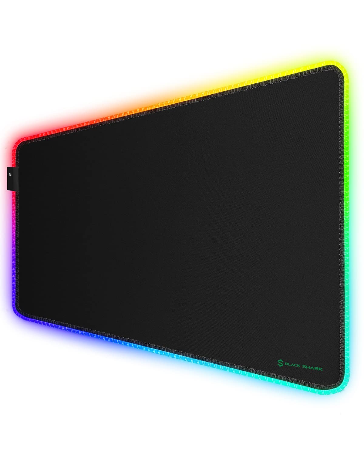 Black Shark RGB Mouse Pad 35.4"x15.75"x0.15" Extended Desk Mat with Smooth Surface and 11 Lighting Effects, Desk Pad with Anti-Fray Stitched Edges and Non-Slip Rubber Base, Gaming Mouse Pad Manta P7