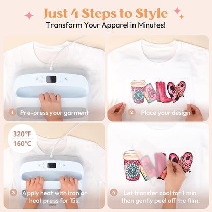 Kaciola 30 Sheets Ghost Iron on Transfers, Halloween DTF Transfers Ready to Press Washable Stickers Iron on Decals for T Shirts Hoodie DIY Crafts