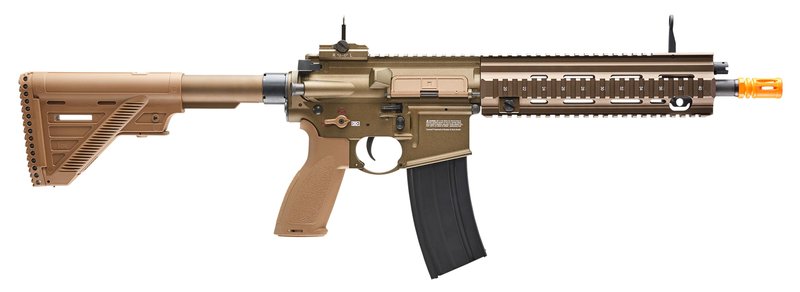HK Heckler & Koch 416 A5 AEG Automatic 6mm BB Rifle Airsoft Gun, Tan