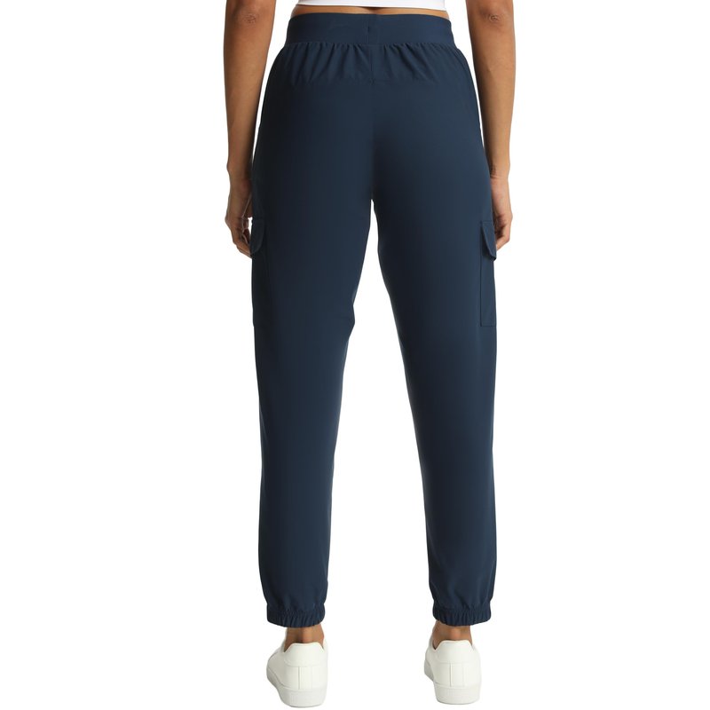 Rrosseyz Women's Cargo Pants with Pockets-Lightweight Quick Dry Water Resistant Hiking Pants for Travel Casual Athletic and Outdoor(Dark Blue,L)