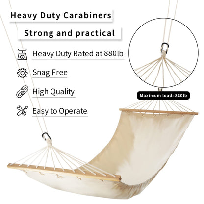 Carabiner Caribeener Clips, 3" Heavy Duty Carabiner for Hammocks, Camping Accessories, Hiking, Keychains, D Shaped Spring Hook Carabiners for Dog Leash, Harness and Key Ring, 880lbs, Black(2 PCS)