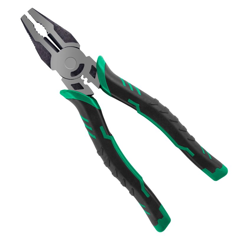 Alwonder Fishing Crimping Pliers Steel Wire Crimping Tool Fishing Leaders Crimpers Cutter Gripper for Single Barrel Sleeves, Terminal Tackle Connectors Multi-Function 8IN Cutting Crimp Tool