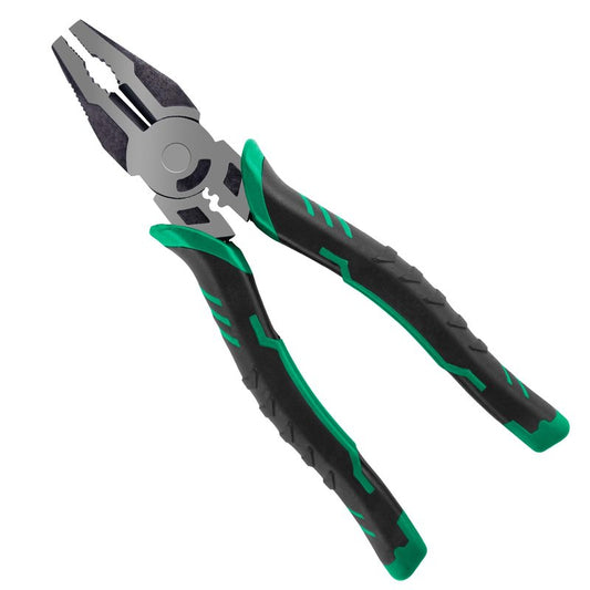 Alwonder Fishing Crimping Pliers Steel Wire Crimping Tool Fishing Leaders Crimpers Cutter Gripper for Single Barrel Sleeves, Terminal Tackle Connectors Multi-Function 8IN Cutting Crimp Tool
