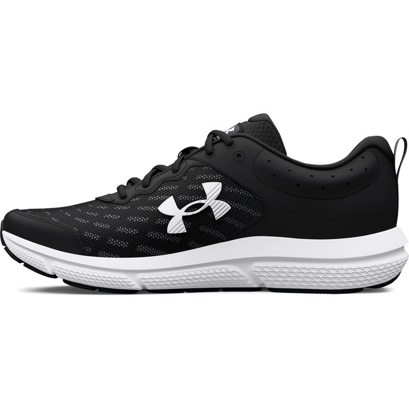 Under Armour Men's Charged Assert 10, (001) Black/Black/White, 3.5, US