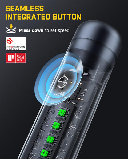 Fanttik F2 Master Mini Cordless Rotary Tool Kit 4V, NeoPulse Motor, 5 Variable Speed, 25000 RPM, Revostor Hub, 35 Accessories, Power Tool for Sanding, Polishing, Drilling, Carving, DIY Crafts