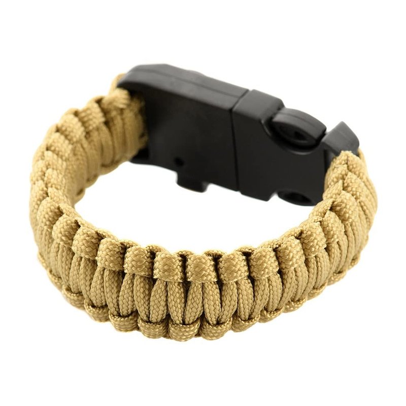 M-Tac Survival Paracord Bracelet - Cord 12 ft (144 Inch) - Tactical Emergency Cord Rope with Compass Whistle