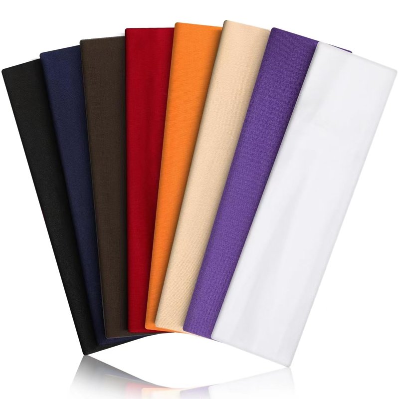 Headbands for Women 8PCS [Summer-Exclusive Headband], Non Slip Sports Headband Elastic Soft Running Fashion Headband Absorb Sweat Headbands for Men for Women for Working Out, Travel