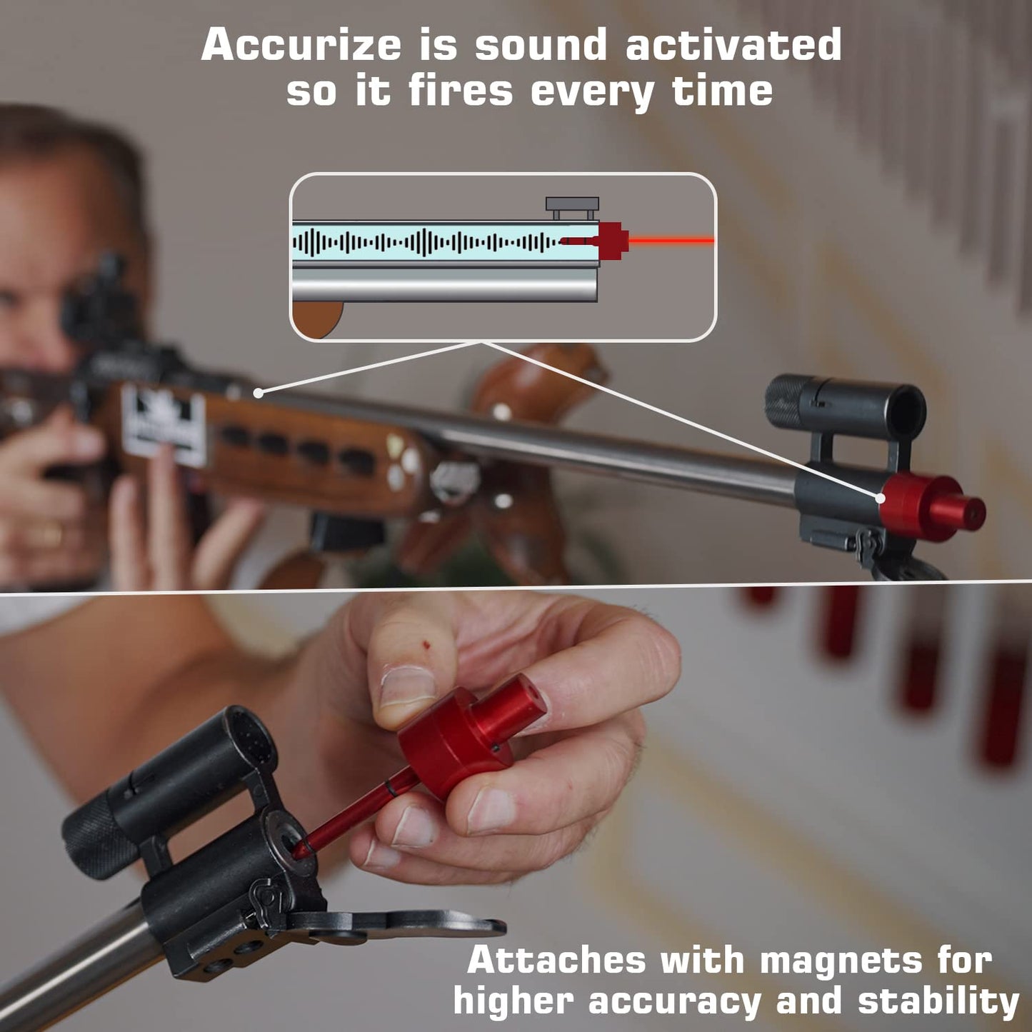 Accurize Advanced Cal .22lr, .223 Rem Laser Training Cartridge, Lasts 30,000 Rounds, Easy Removal & Battery Change, Fires Every Time, Pinpoint Accuracy