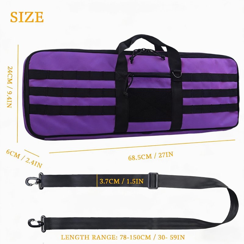 Tactical Bow Case - MOLLE Recurve Takedown Fully Padded Design for Ultimate Protection