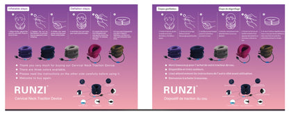 Cervical Neck Traction Device Inflatable Neck Stretcher, Easy to Use for Chronic Neck and Shoulder Pain Relief Traction Spine Alignment, Neck Cervical Brace，Purple