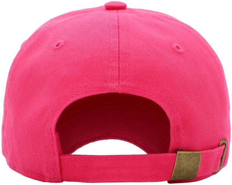 KB-LOW HPK Classic Cotton Dad Hat Adjustable Plain Cap. Polo Style Low Profile (Unstructured) (Classic) Hot Pink Adjustable